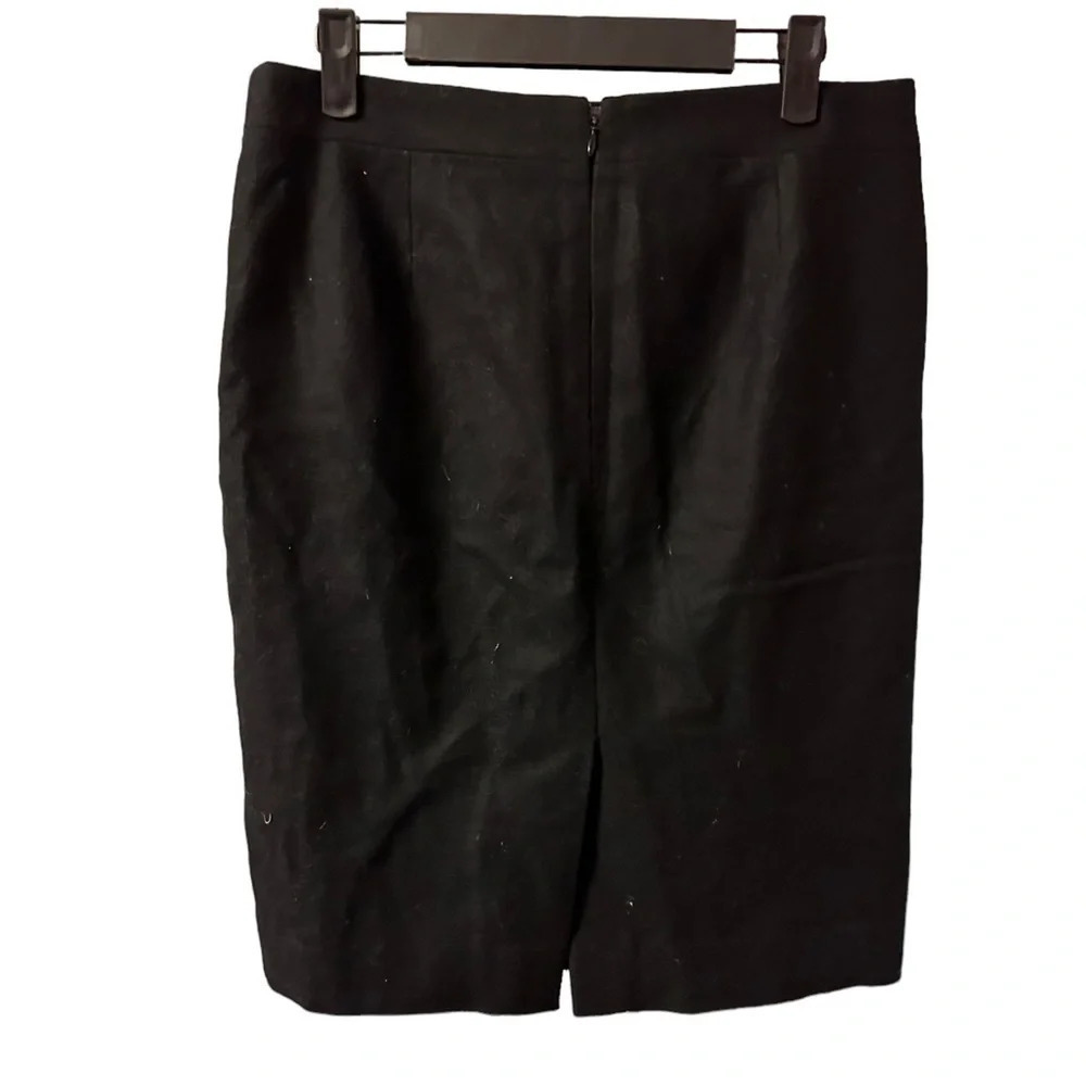 J CREW BLACK WOOL THE PENCIL SKIRT - Picture 2 of 4